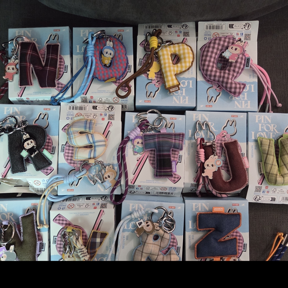 Colorful Alphabet Keychain Set for Kids